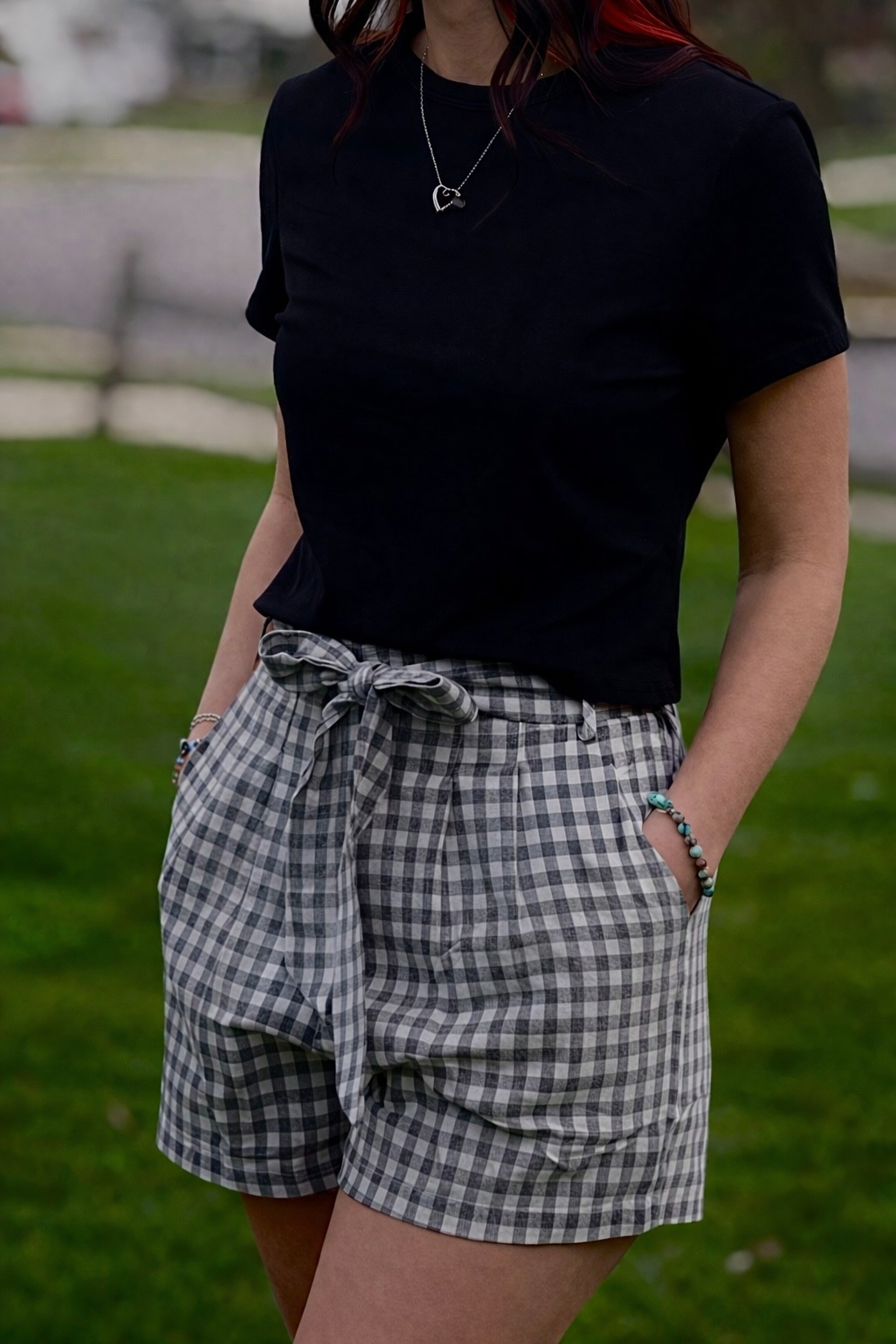 Our Gingham High Waisted Shorts