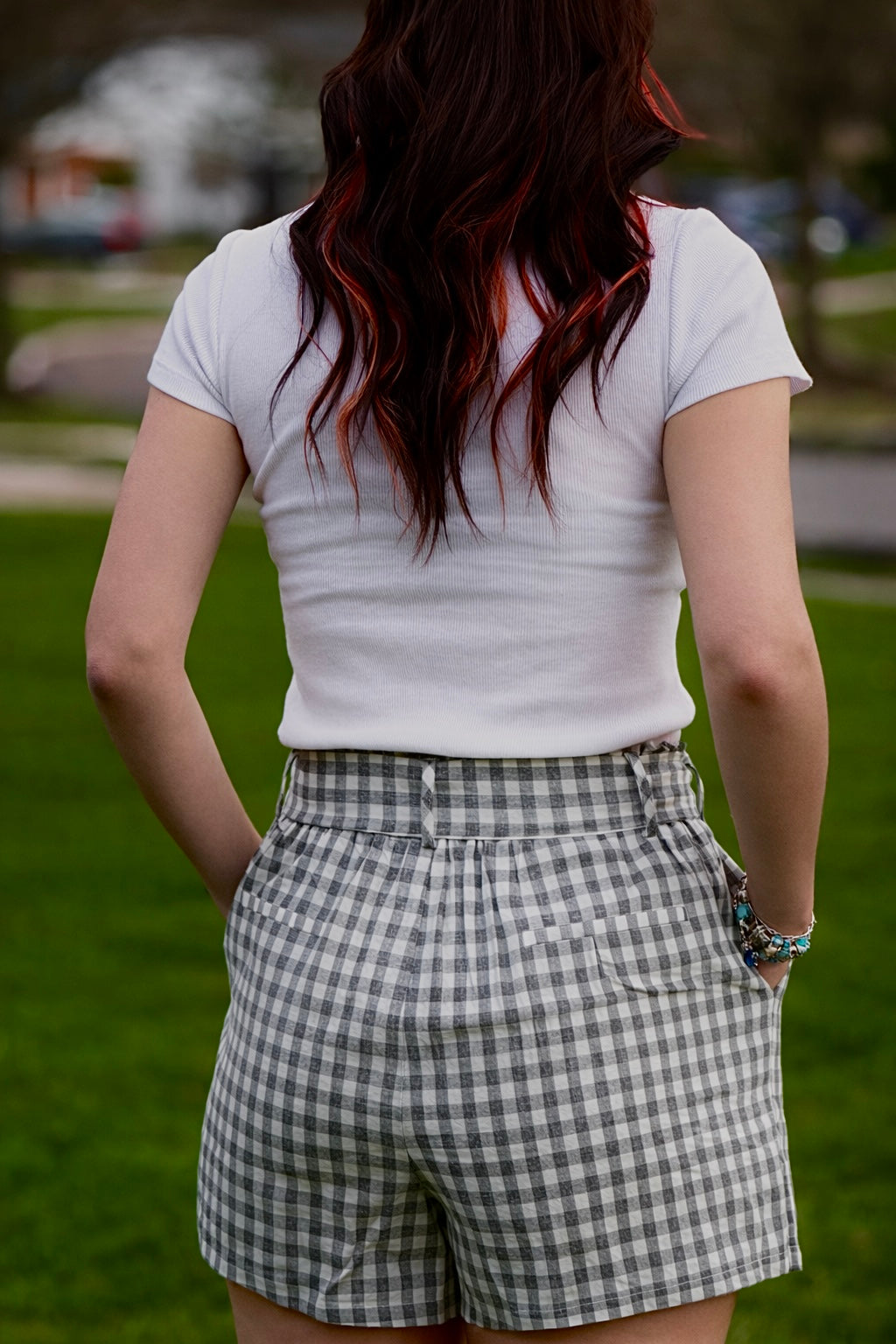 Our Gingham High Waisted Shorts