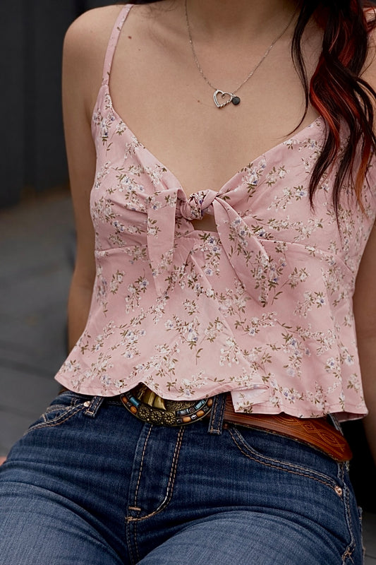 Our Rose Floral Tank